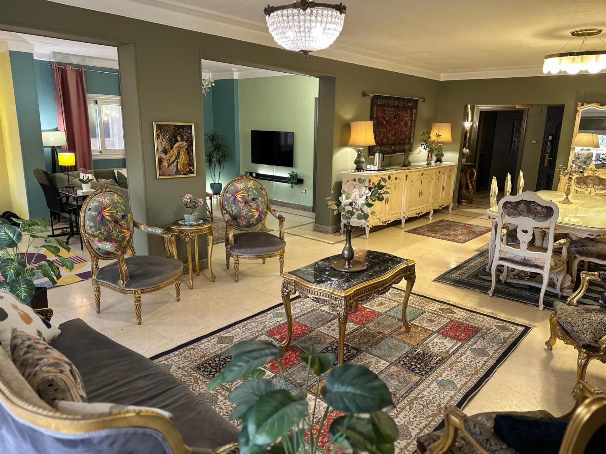 Spacious, Luxurious 3-Bedroom Apartment In Nasr City For Families & Corporates Kaherah Luaran gambar